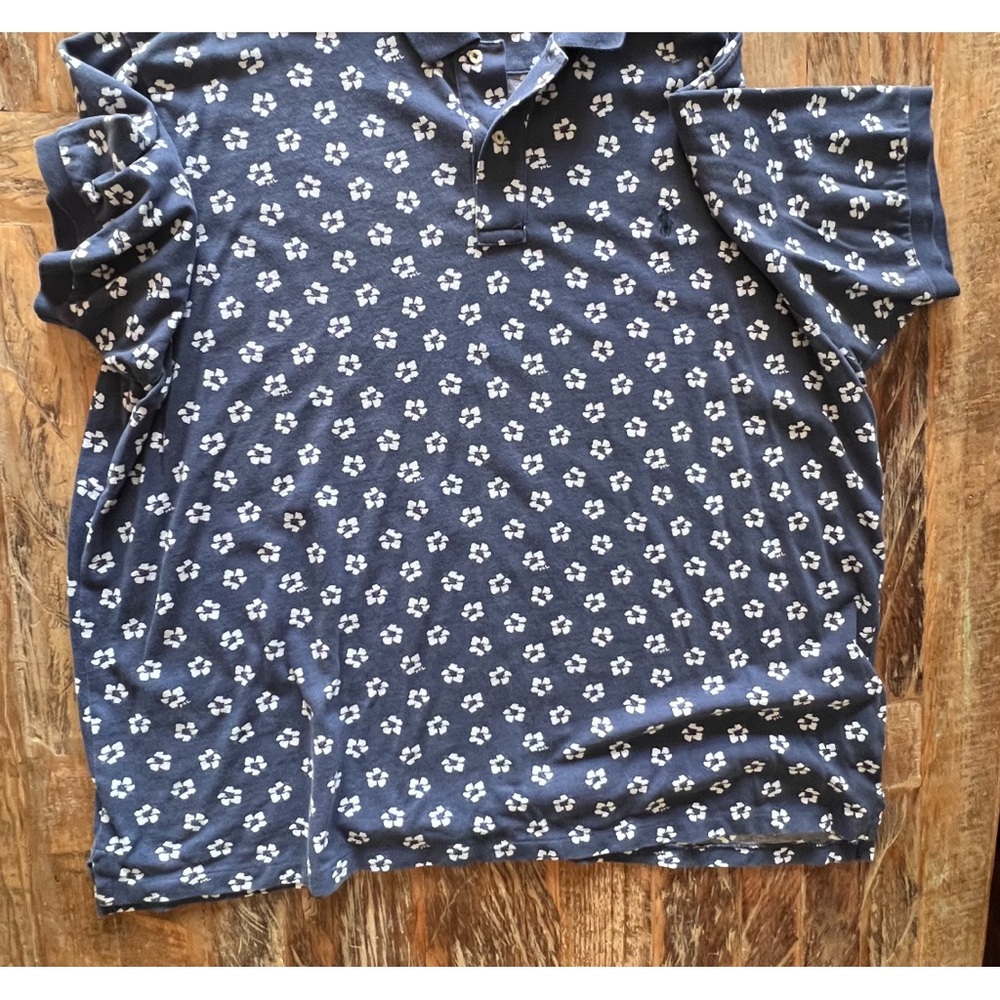 Ralph Lauren, Men’s Polo 3XB Rugby Polo Blue Floral